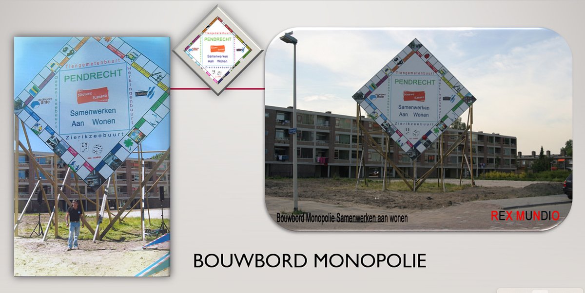 Monopoly bouwbord Pendrecht